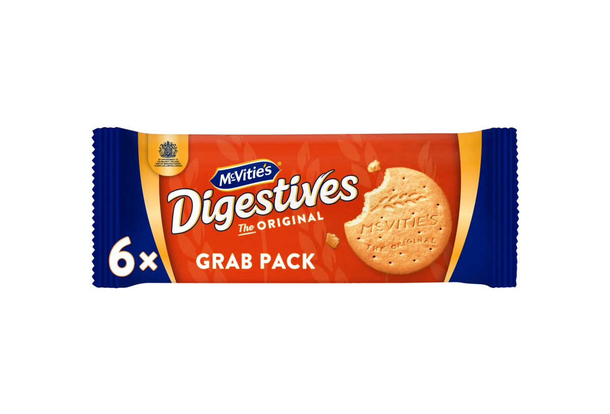 McVities Original Digestive Grab Pack 90g - Pack of 10