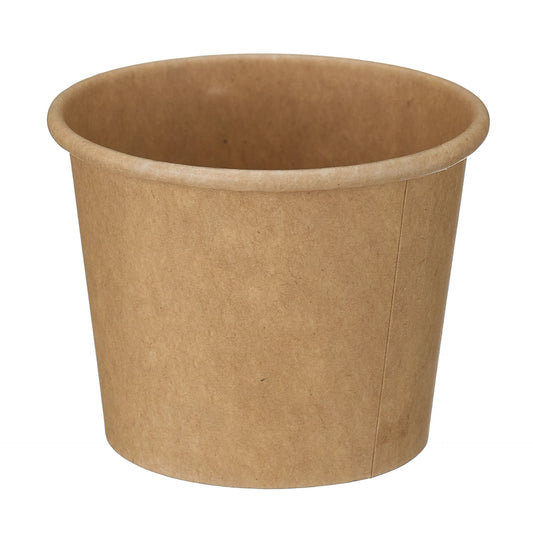 3oz Kraft Paper Portion Pots (PE Lined) - Case of 3000