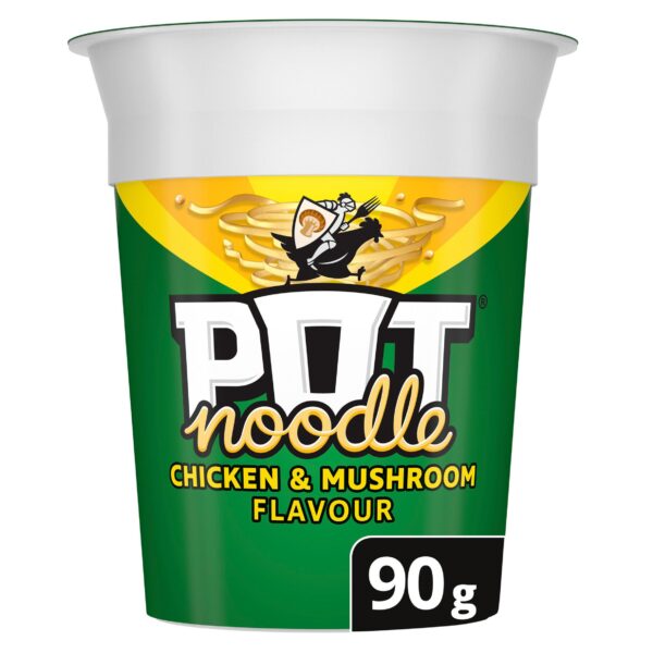 Pot Noodle - Chicken & Mushroom Flavour - 90g (Pack of 12)