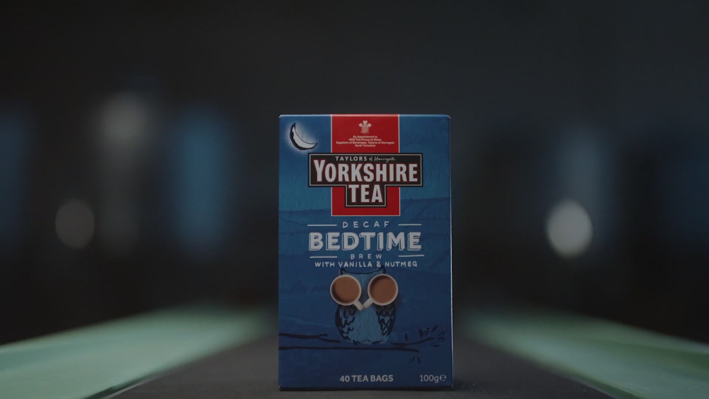 Yorkshire Tea Decaf Bedtime Brew Tea Bags - Pack of 4 x 40