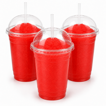 16oz Clear Plastic Slush Cups - rPET - Case of 1000