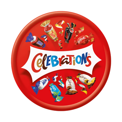 Mars Celebrations Milk Chocolate & Biscuit Bars Sharing Tub 550g (Christmas Chocolates / Gifts)