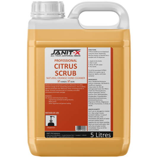 JANIT-X Professional Citrus Scrub Hand Cleaner 5 Litre