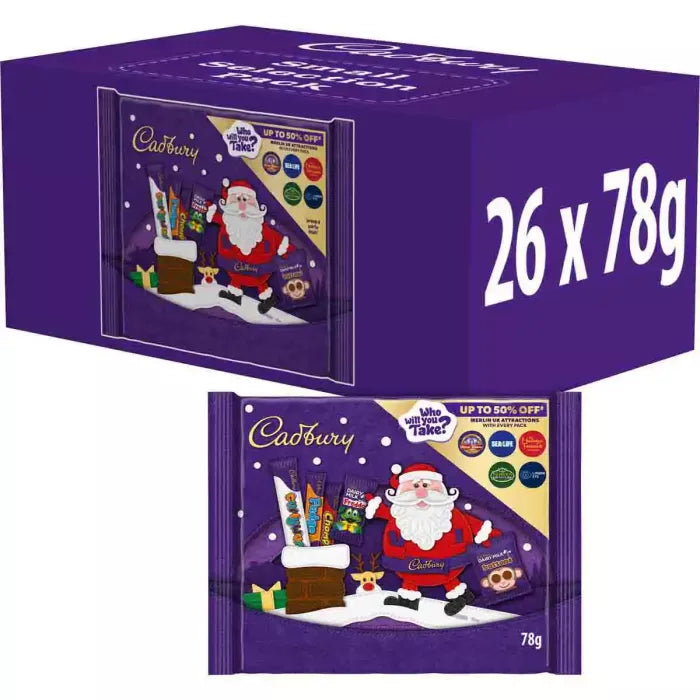 Cadbury Small Chocolate Selection Box 78g (Box of 26)