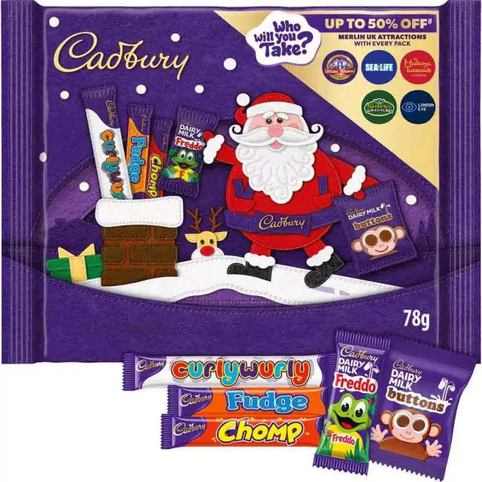 Cadbury Small Chocolate Selection Pack 78g individual front