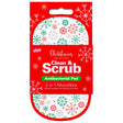 Christmas Design 2 in 1 Antibacterial Scrubbing Pad Snow Flakes - Vending Superstore