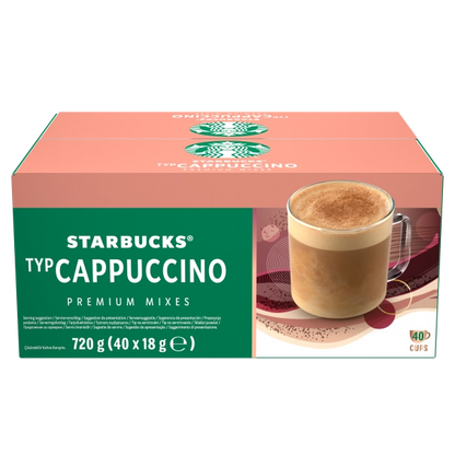 Starbucks Instant Cappuccino 18g Sachets (Pack of 40)