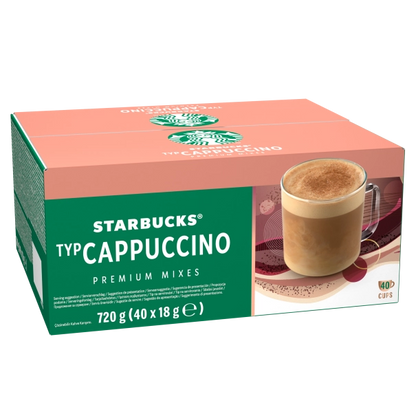 Starbucks Instant Cappuccino 18g Sachets (Pack of 40)