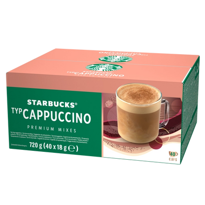 Starbucks Instant Cappuccino 18g Sachets (Pack of 40)
