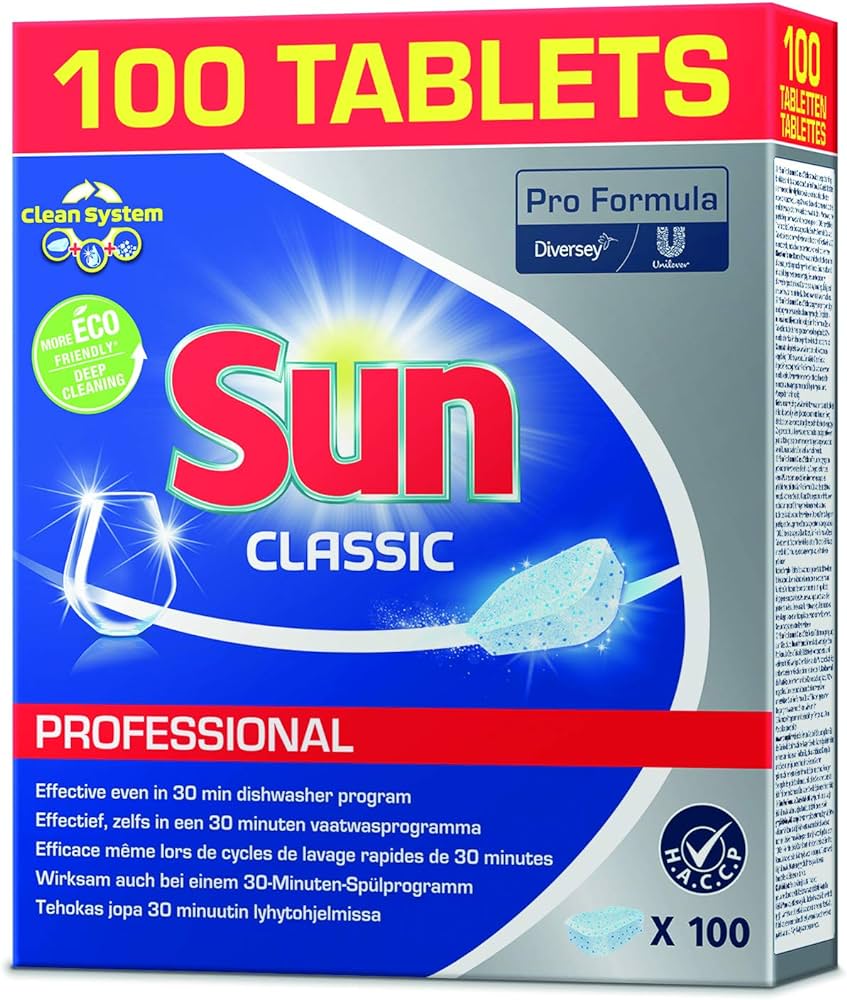 Sun Professional Dishwasher Tablets - 100 Tablets