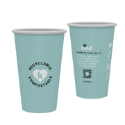 12oz 'Swirl' Paper Vending Machine Cups - 80mm Diameter - (Box of 1000)