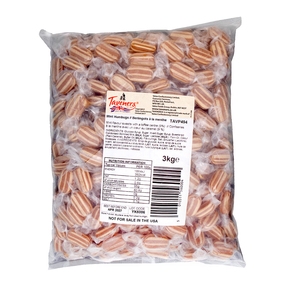 Taveners Mint Humbugs 3kg