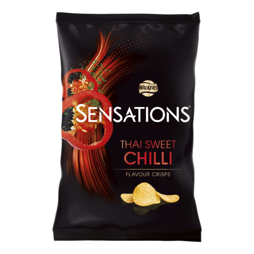 Walkers Sensations Thai Sweet Chilli Crisps 40g - Case of 32