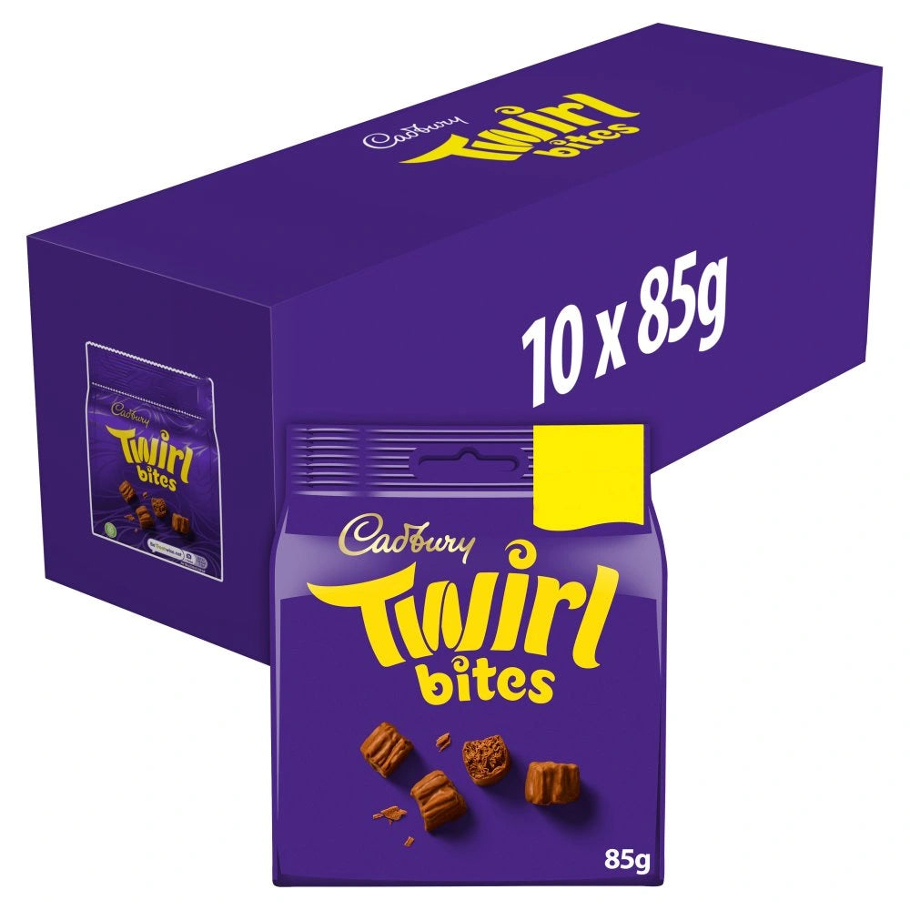 Cadbury Twirl Bites Bag - 85g (Pack of 10)