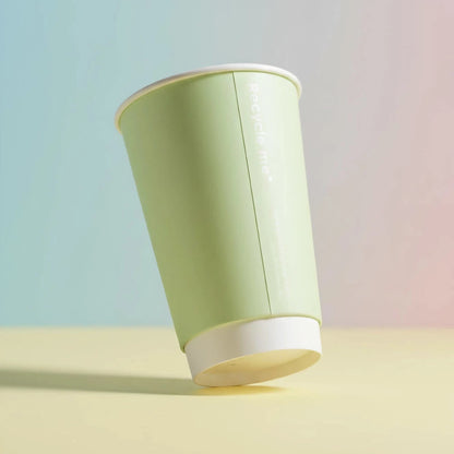 8oz Confetti Mixed Colour Double Wall Hot Cups - Case of 500