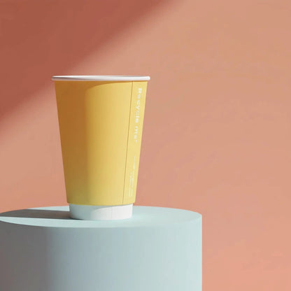 8oz Confetti Mixed Colour Double Wall Hot Cups - Case of 500