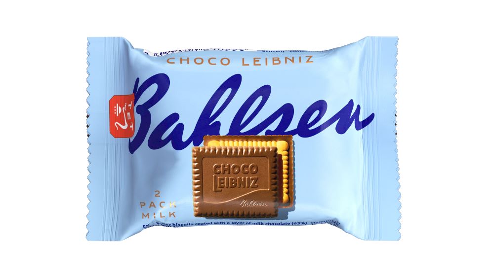 Bahlsen Individually Wrapped Milk Chocolate Leibniz Twin Biscuit Snack Packs - (Box of 30)