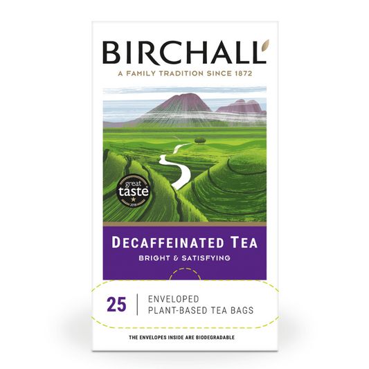 Birchall Tea - Individually Wrapped Decaffeinated Envelope Tea Bags (Box of 25)