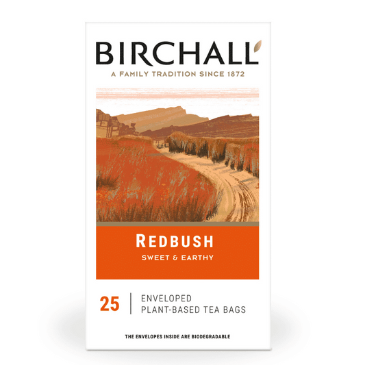 Birchall Tea - Individually Wrapped Redbush Envelope Tea Bags (Box of 25)