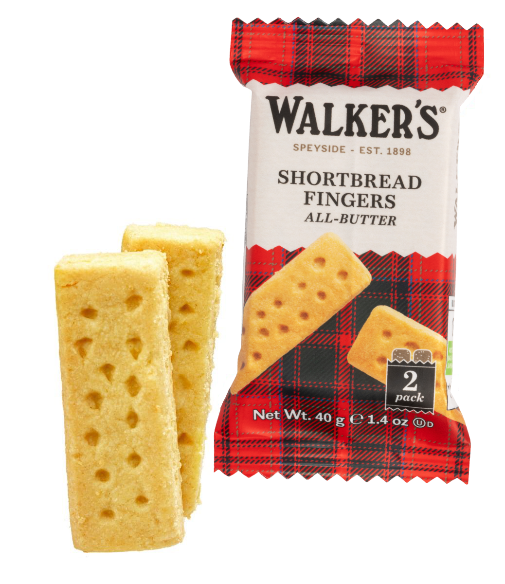 Walkers Individually Wrapped Shortbread Fingers Twinpacks - 120 Packs