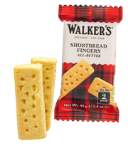 Walkers Shortbread Fingers - Individually Wrapped Twin Packs 40g (Box of 120)