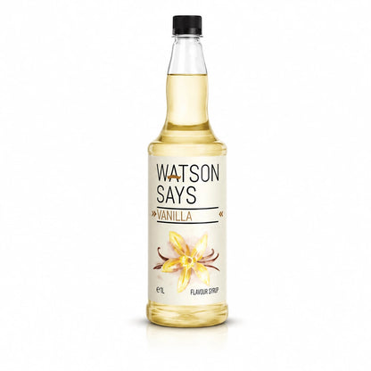 Watson Says: Vanilla Coffee & Beverage Syrup - 1 Litre Plastic Bottle