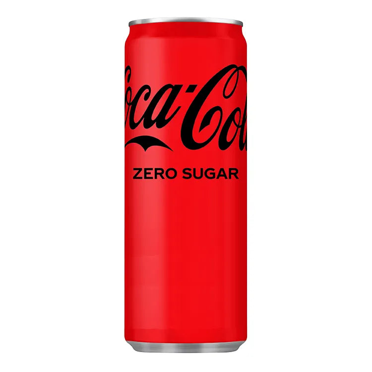 Coca-Cola Coke  Zero - Irish Import - 330ml Sleek Cans (Pack of 24)