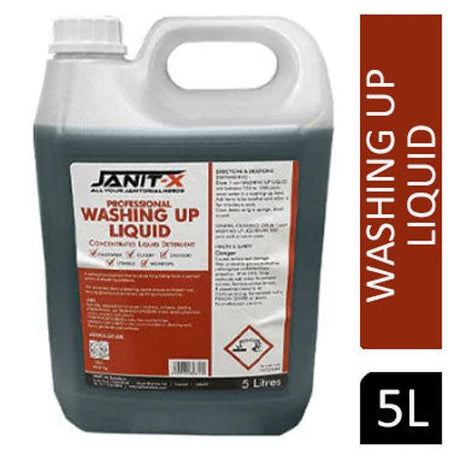 JANIT-X Professional Green Washing Up Liquid 5 Litre - Vending Superstore