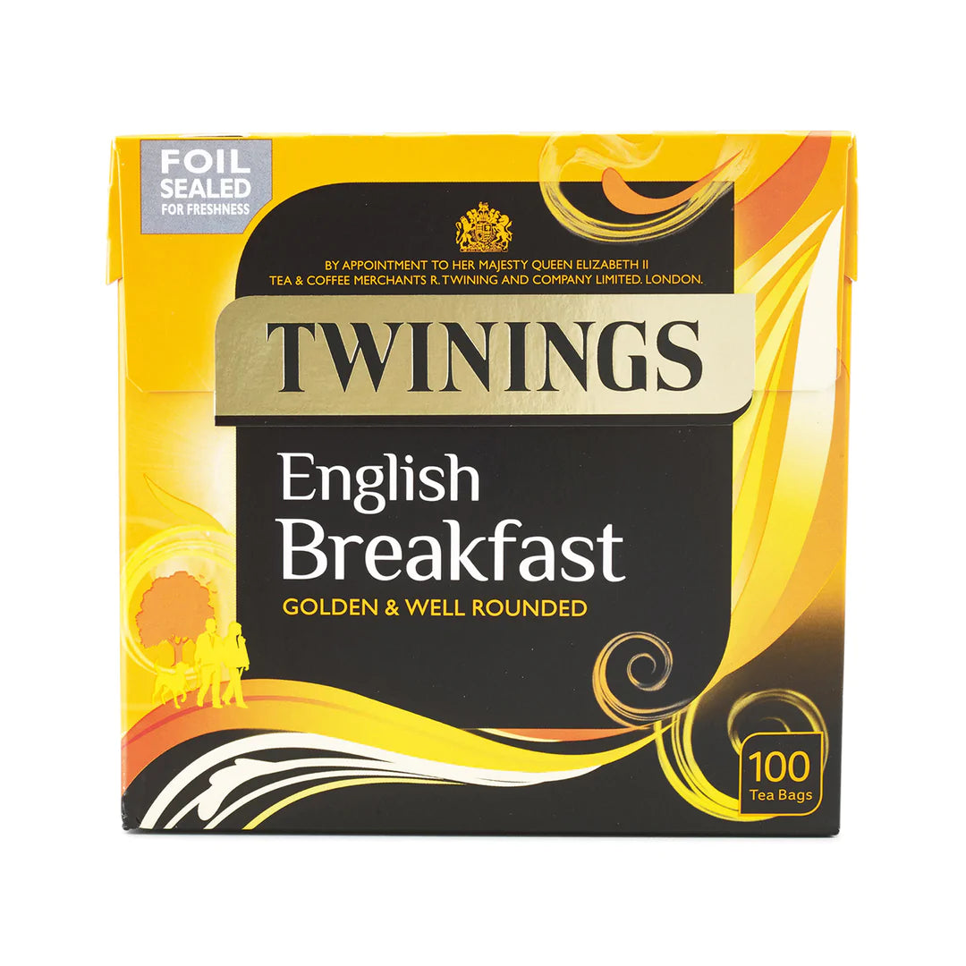 Twinings Tea: English Breakfast Tea String & Tea - 100 Bags - Vending Superstore
