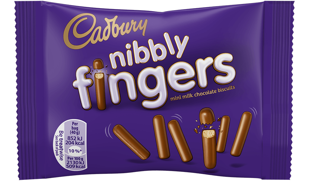 Cadbury Mini Milk Chocolate Nibbly Fingers 40g (16 Pack) - Vending Superstore