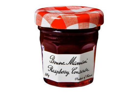 Bonne Maman Raspberry Jam Portions 30g - Mini Glass Jars - Pack of 15 - Vending Superstore