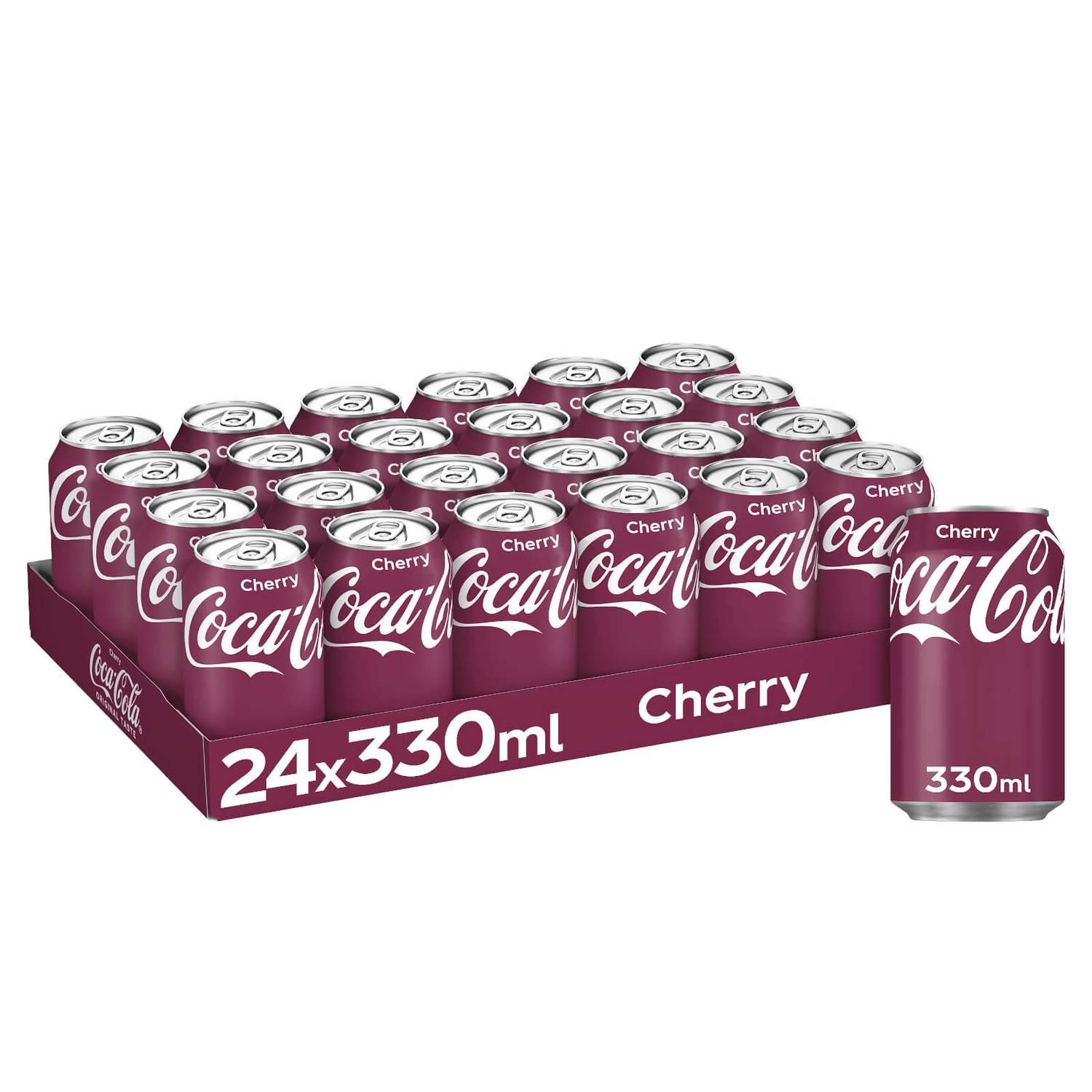 Cherry Coke Cans (Coca Cola) 24x330ml Cans - Vending Superstore