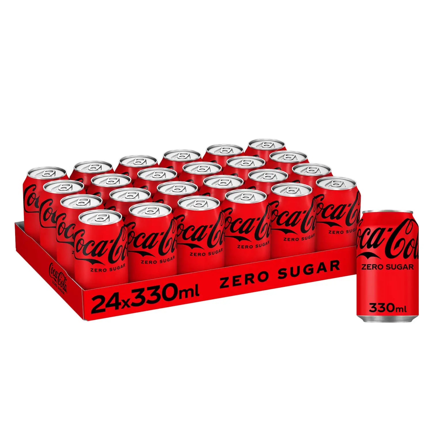 Coke Zero Sugar Cans (Coca Cola) 24x330ml Cans - Vending Superstore