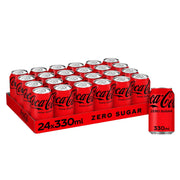 Coke Zero Sugar Cans (Coca Cola) - 330ml (Pack of 24)