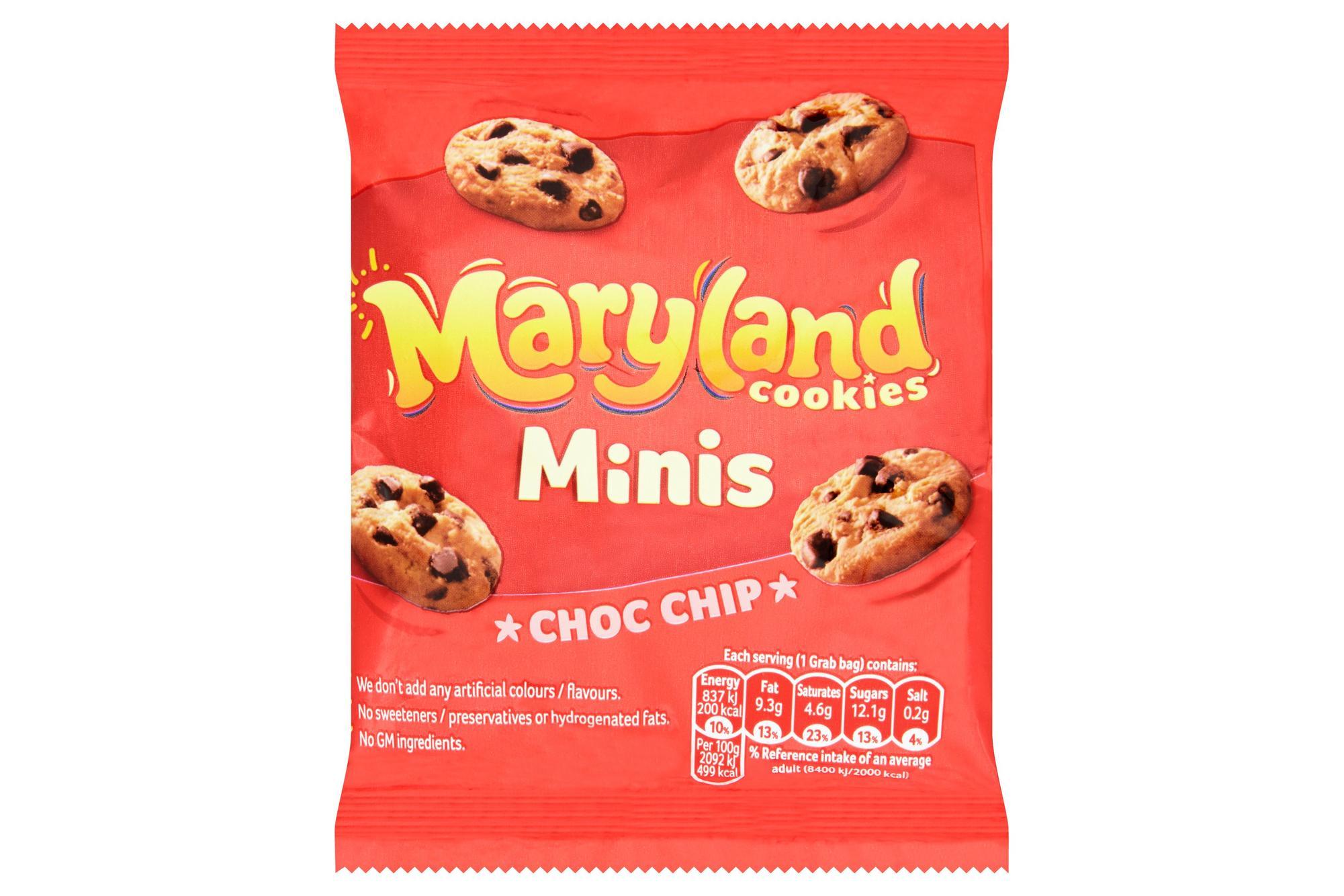 Maryland Mini Chocolate Chip Cookies Grab Bag - Catering Box 48x40g - Vending Superstore
