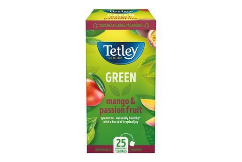 Tetley: Green Mango & Passionfruit - 25 Compostable Tea Bags - Vending Superstore