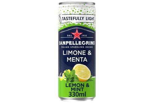 San Pellegrino Lemon & Mint 12 x 330ml Cans - Vending Superstore