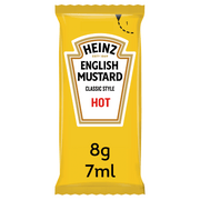 Heinz English Mustard (Hot) Sauce Portions - 8g (Box of 250)