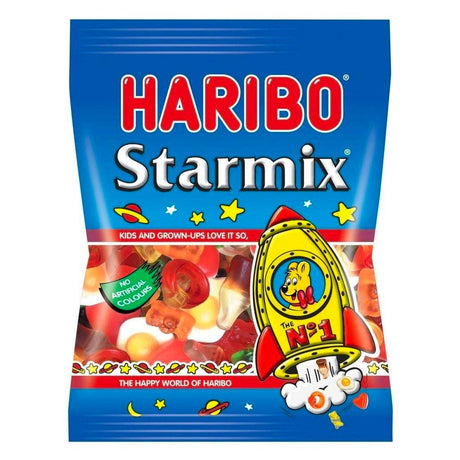 Haribo Starmix Treat Bag - 90g Case of 24 Bags - Vending Superstore