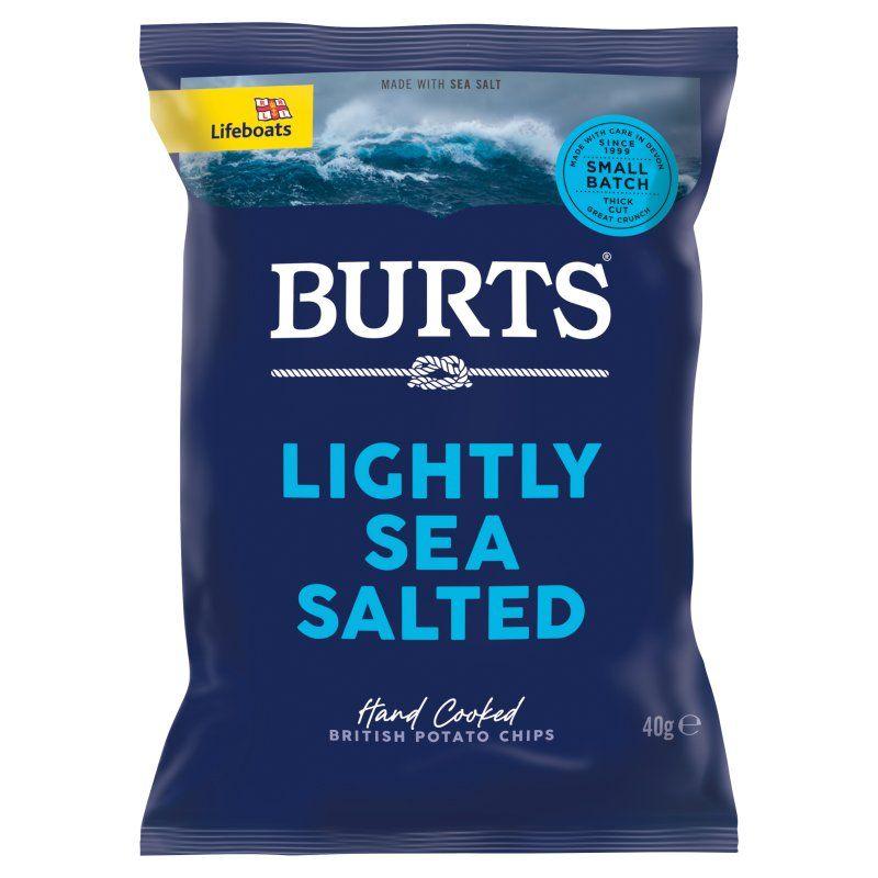 Burts Lightly Sea Salted Crisps 40g (20 Pack) - Vending Superstore