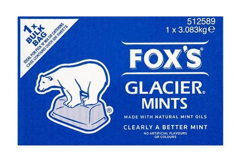 Fox's Glacier Mints Bulk Bag 3.083kg - Vending Superstore