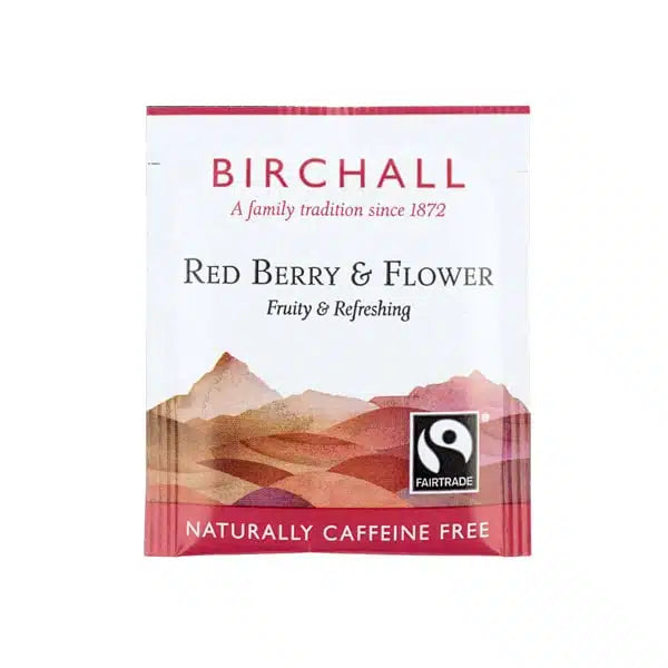 Birchall Tea - Red Berry & Flower 250 Individually Wrapped Envelope Tea Bags (Fairtrade) - Vending Superstore