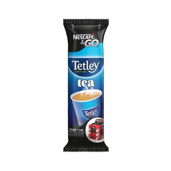 Nescafe &amp; Go - Foil Sealed Drinks: Tetley Tea - Sleeve Of 8 Cups - Vending Superstore