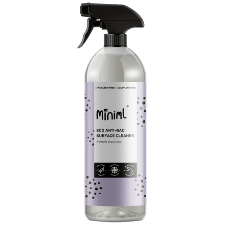 Miniml - Eco Friendly - Anti-Bac Surface Cleaner - French Lavender - 750ml Spray - Vending Superstore