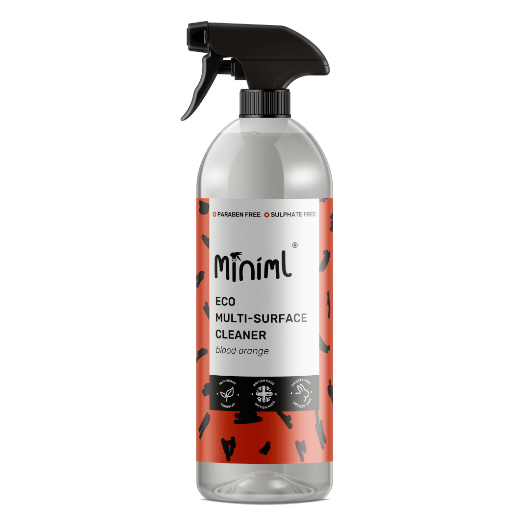 Miniml - Eco Friendly - Multi-Surface Cleaner - Blood Orange - 750ml Spray - Vending Superstore