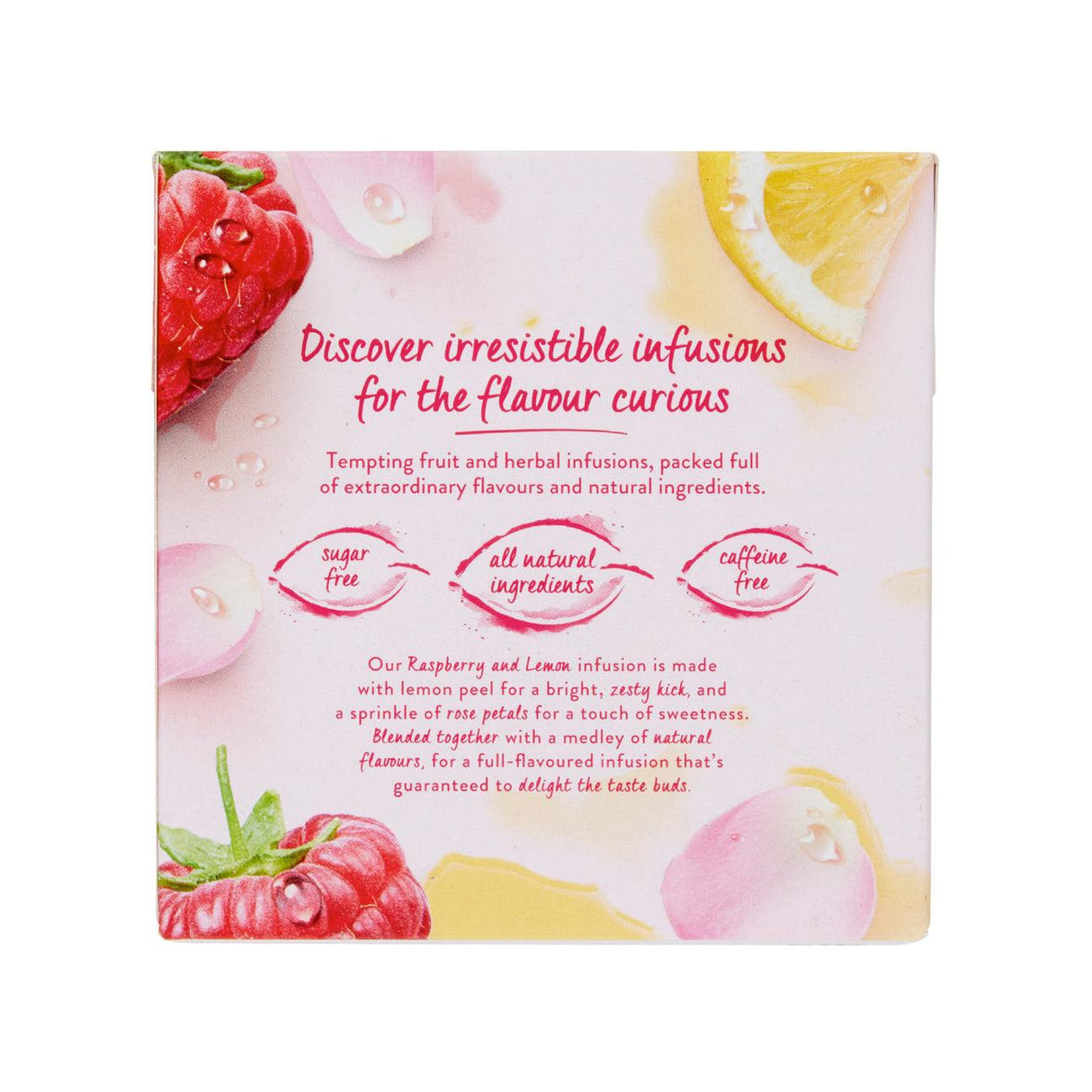 Twinings - Raspberry & Lemon Tea Bags (Non Enveloped) Pack of 20 Tea Bags - Vending Superstore