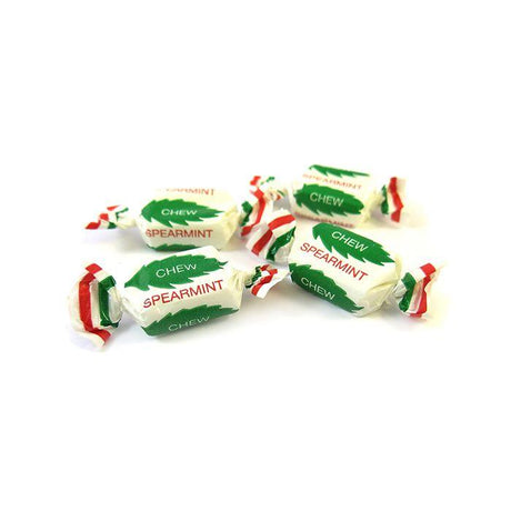 Individually Wrapped Spearmint Chews - 3kg Bulk Bag - Vending Superstore