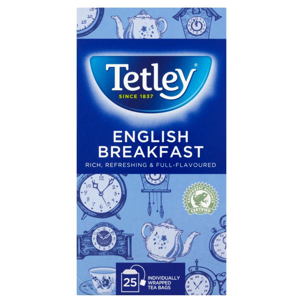 Tetley Tea: English Breakfast Envelope Tea Bags - 25 Bags - Vending Superstore