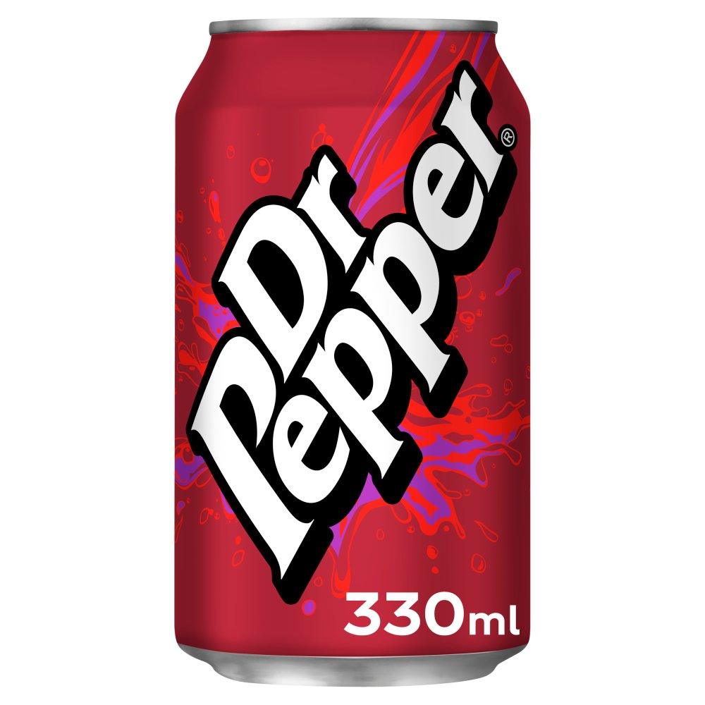 Dr Pepper: Soft Drink Cans - 24 x 330ml - Vending Superstore