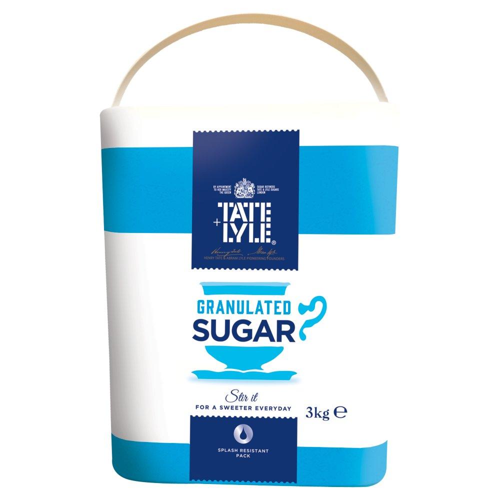 Tate &amp; Lyle: Sugar Drum With Handle - 3kg - Vending Superstore